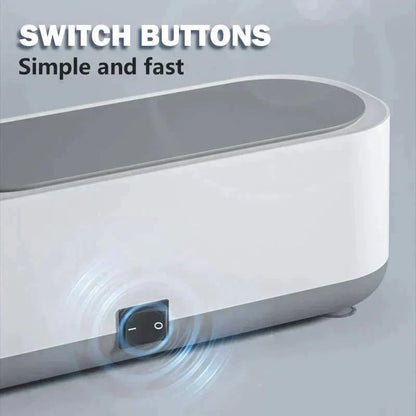 💎 50% OFF! 🔊 Portable ultrasonic cleaner – 3-minute cycle, PP & AAA batteries – Deep cleaning for glasses & jewelry ✨