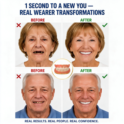 Dentist Recommendations-Comfort-fit decorative denture set