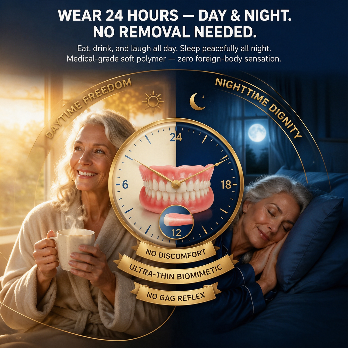 Dentist Recommendations-Comfort-fit decorative denture set