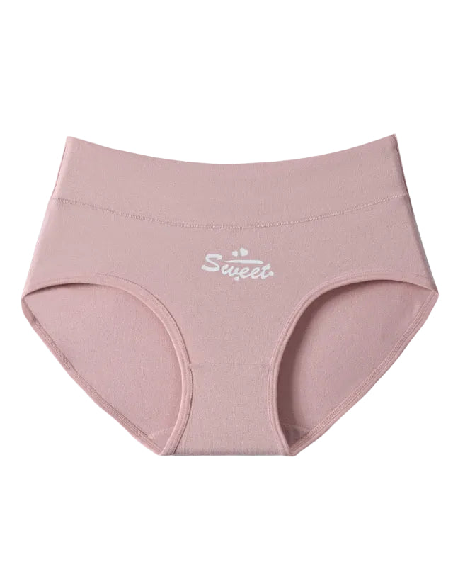 Cute Love Print Soft Cotton Stretchy Women's Panties