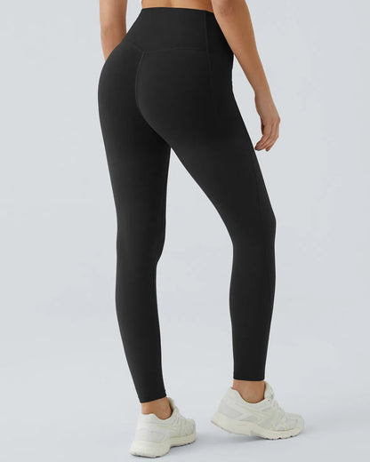 Butt Lifting Tummy Control Side Pocket High Waisted Shaping Training Leggings