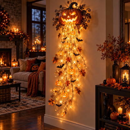🎃 Last Day 49% OFF | Elegant Halloween Cascade Wall Lights – Spooky Seasonal Decor