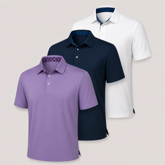3-Pack Classic Fit Cotton Polo Shirts – Soft, Breathable, Ready for Everything