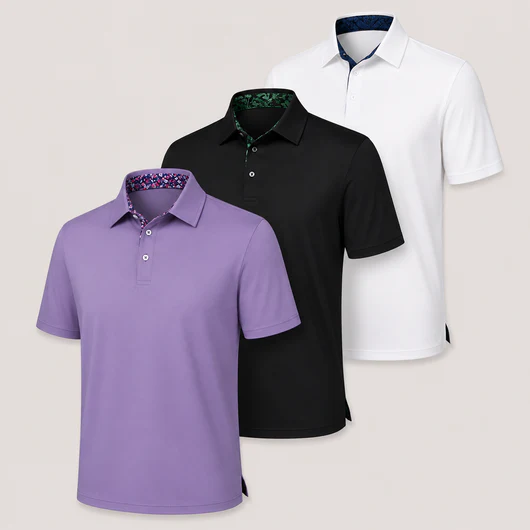 3-Pack Classic Fit Cotton Polo Shirts – Soft, Breathable, Ready for Everything